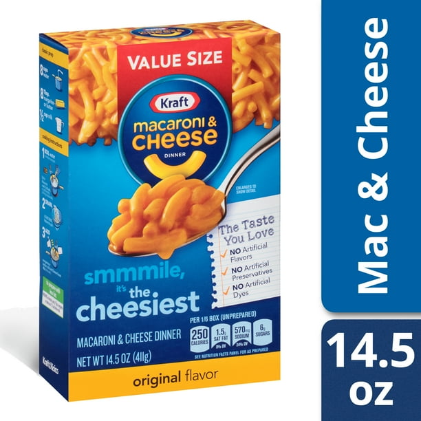 Kraft Original Flavor Mac and Cheese, 14.5 oz Box