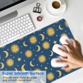 thumbnail image 4 of Long Mouse Pads for Desk,Blue Sun Moon Star Pattern Desk Mats on Top Of Desks, Desk Mouse Pad Extra Large with 3mm Non-Slip Base and Stitched Edge for Gaming,Office,Work,Home 35.4"x15.7", 4 of 6