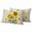 Yellow Brown, variant on Sunflowers Outdoor Pillow Covers 20x12 Set of 2,Waterproof Patio Throw Pillowcase Protectors,Farmhouse Botanical Yellow Flowers Bee Retro Lumbar Decorative Pillow Shams Cushion Covers for Bed Couch