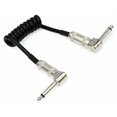 thumbnail image 2 of Lava Cable Mini Coil Instrument Cable Black, 6 Inches Angled-Angled, 2 of 3