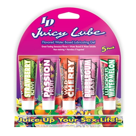 Formula 5 Pre Lube - ID Juicy Lube Flavored Water Based Lubricant 5 Pack
