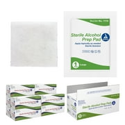 Dynarex Alcohol Prep Pads, Medical-Grade and Non-Woven Prep Pads, Saturated with 70% Isopropyl Alcohol, Rapid-Acting Antiseptic Wipes, 1-Ply, Large, 1 Case of 1000 Alcohol Prep Pads (10 Boxes of 100)