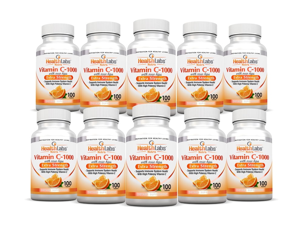 Health Labs Nutra Extra Strength Vitamin C 1 000mg With Rose Hips Pack Of 10 Walmart Com Walmart Com Health Labs Nutra Extra Strength Vitamin C 1 000mg With Rose Hips Pack Of 10 Walmart Com Walmart Com