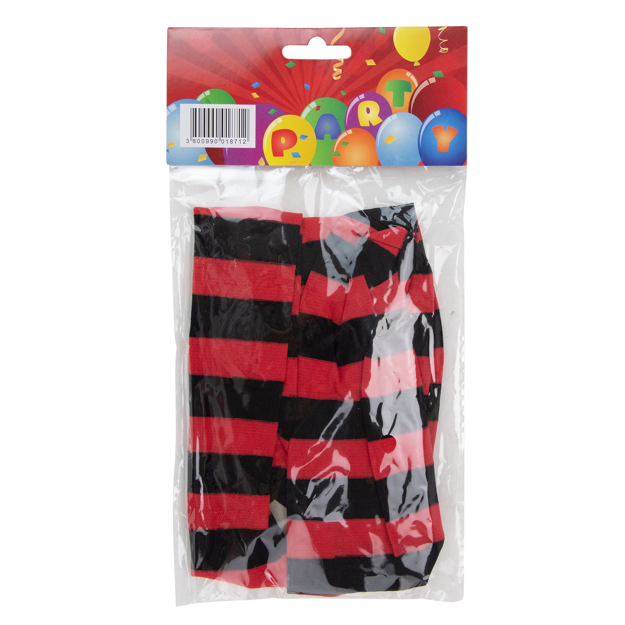Toddlers Striped Halloween Tights - 18-23M - Black and Red