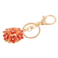 thumbnail image 1 of Llavero de flores Sunnimix encanto colgante regalo naranja Cinco hojas, 1 of 7