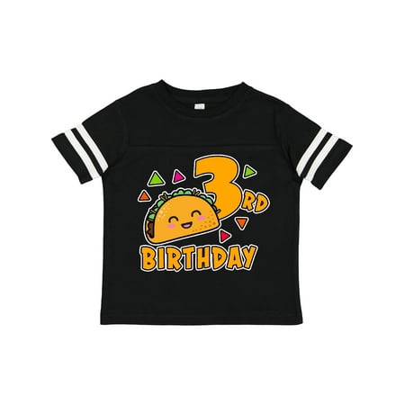 

Inktastic 3rd Birthday with Taco and Confetti Gift Toddler Boy or Toddler Girl T-Shirt