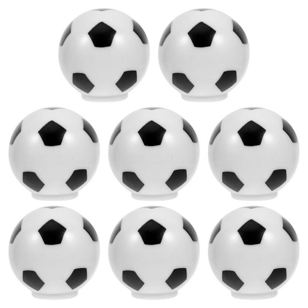 KAKOWELY 8 pomos de plástico con forma de balón de fútbol para cajones, armarios, puertas, muebles decorativos, herrajes de repuesto para baño y cocina.