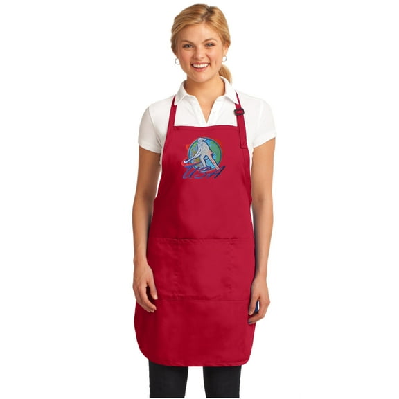 Large Field Hockey Apron Long Length US Field Hockey Apron for Men or Women with Adjustable Neck & Pockets