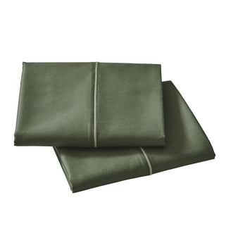 Set Of 4 Standard Pillowcases - 1800 Thread Count Brushed Microfiber, Floral & Embroidered, 20x26 Inches, Wrinkle Resistant