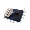 thumbnail image 2 of Raindrops 1Set Multi Color 17 Key Kalimba Finger Piano with Flexible Playability for Adults and Beginner Musicians, 2 of 6