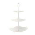 thumbnail image 2 of 3-Tier Cupcake Stand | White Plastic Dessert Tower Display Tray | For Parties, Weddings & Events | 10.2 x 10.2 x 15.8 inch Multi-Layer Serving Platter, 2 of 6
