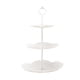 thumbnail image 2 of Marco De Plástico Soporte de 3 niveles para cupcakes, bandeja para postres, torre, 26x26x40 cm, plástico blanco, ideal para fiestas y eventos (1 unidad). Rkxzt, 2 of 7