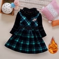 thumbnail image 1 of LSLJS Girl Baby Robe en Cachemire Épaissi à Manches Longues à Col Montant, Jupe Chaude, Robe pour Enfants, 1 of 8