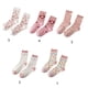 thumbnail image 3 of Style 4 Calcetines de algodón de estilo japonés para mujeres y niñas, calcetines Harajuku Kawaii rosa con estampado de fresa a rayas de leopardo, medias para estudiantes, 3 of 5
