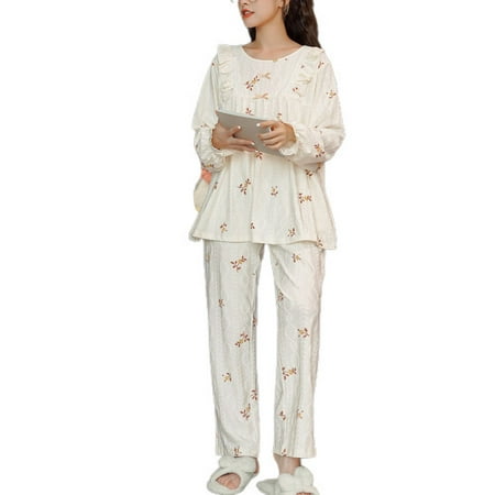 

Homgro Women s Cute Pajama Set Soft Pjs Summer Comfy Winter Princess Cotton Fall Lounge Postpartum Sleepwear Style22 Medium