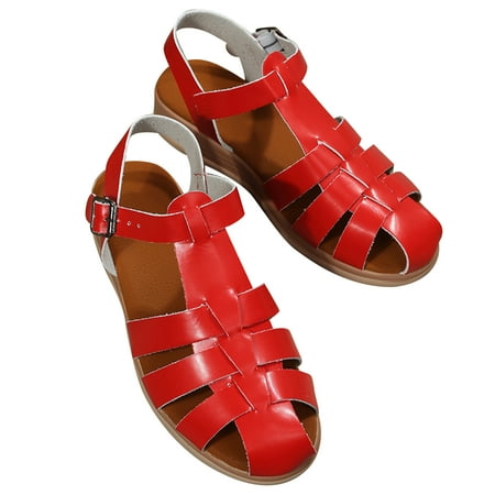 

Aueoeo Thick Bottom Pig Cage Shoes Soft Bottom Woven Hollow Beach Shoes Women s Shoes Clearance