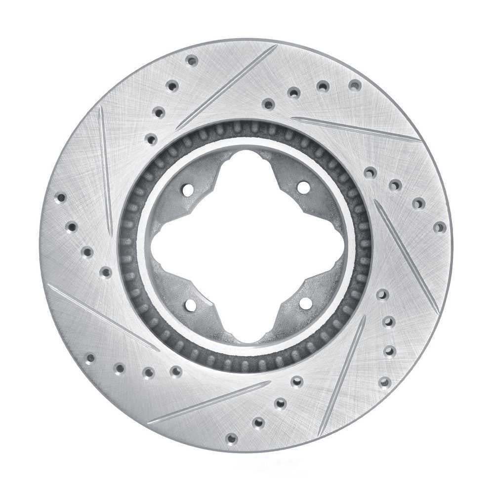 Dynamic Friction Company 631-59020R DFC Brake Rotor - Drilled And Slotted - Silver