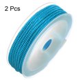 thumbnail image 3 of 2uds Torcido Nylon Cordel Hilo Rebordear Cordón 3mm 7M/23 Pies Extrafuerte Trenzado Nylon Cuerda para Fabricación Pulseras Joyería Fabricación, Brillante Azul, 3 of 6