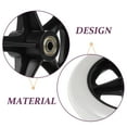thumbnail image 4 of SHINYPASING 2Pcs Multi Color PVC Wheelchair Front Wheel for Indoor Use, 4 of 6