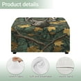 thumbnail image 4 of Xoenoiee Deer Hunting Camo Print Jacquard Ottoman Cover Slipcovers Folding Storage Stool Furniture Protector Cover Soft Thick Square Foot Rest Slipcover with Elastic Bottom, L, 4 of 7