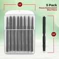thumbnail image 6 of MEDca Hearing Aid Ear Wax Guard Filters - 5 Pack/40 Pieces, 1.26'' H - White/ Black, 6 of 8