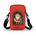 thumbnail image 2 of HELLHERO Santa at Window Crossbody Small Crossbody Bags, with Adjustable Strap, Travel, Outdoor and Daily Use Polyester 4.33"x1.97"x7.09", 2 of 7