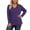 Dark Purple, variant on Women Long Sleeve T Shirts Plus Size Tshirt V Neck Casual Everyday Top Loose Fit Basic Tee Dark Purple XXL