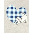 thumbnail image 3 of MyFav Big Kids Girls Sleeveless Sleepwear Hearts Shape Striped Pajama Nightgown,6-14Y, 3 of 6