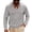 #282-Gray, variant on Kakii Men's Waffle Knit Shirt, V-Neck Collar Long Sleeve Pullover, Casual Textured Top (Multiple Colors Available)
