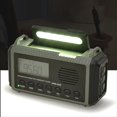 thumbnail image 1 of Solar Hand Crank AM FM SW NOAA Weather Radio 4 Ways Powered 10000MAh Multifunction Radio Torch SOS Alarm Power Bank, 1 of 5
