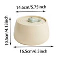 thumbnail image 2 of Svmmer Fontaine D'eau En Céramique Pour Chat Distributeur D'eau Automatique Silencieux Pour Chats D'intérieur Avec Design Mignon Filtre À Charbon Actif Parfait Pour Les, 2 of 5