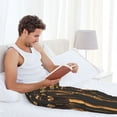 thumbnail image 5 of Fuzoiu Ancient Egyptian Hieroglyph Print Men's Pajama Pants,Lounge Pants for Men,Lounge PJ Bottoms,Sleepwear Pants with Drawstring Pockets-Medium, 5 of 6