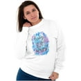 thumbnail image 3 of Perfect Day to Be Happy Inspirational Women Plus Size Crewneck Sweatshirt Brisco Brands 2X, 3 of 5