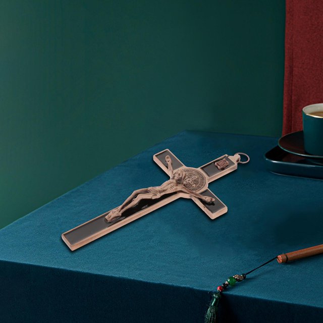 Jesús Cruz Católica Cristiana Estatuilla, Estatua de Pared Encantos Decoración perfke Colgante de la estatua de Jesús