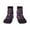 3 Black, variant on mushroom rainbow color Skull Pattern Quarter Crew Socks,Toe Seamed Ankle Socks,Cotton Cushioned Breathable Athletic Crew Sports Socks