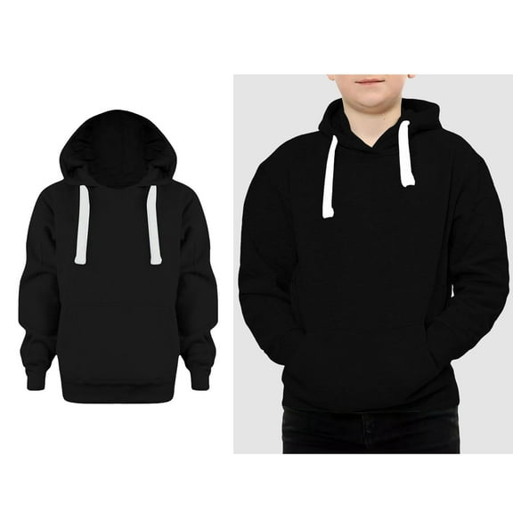 Kids Hoodie Black Hoodies Long Sleeve Pullover Hoodie Sweatshirt Fall Clothes Girls Hoodies Size 9-10 Years