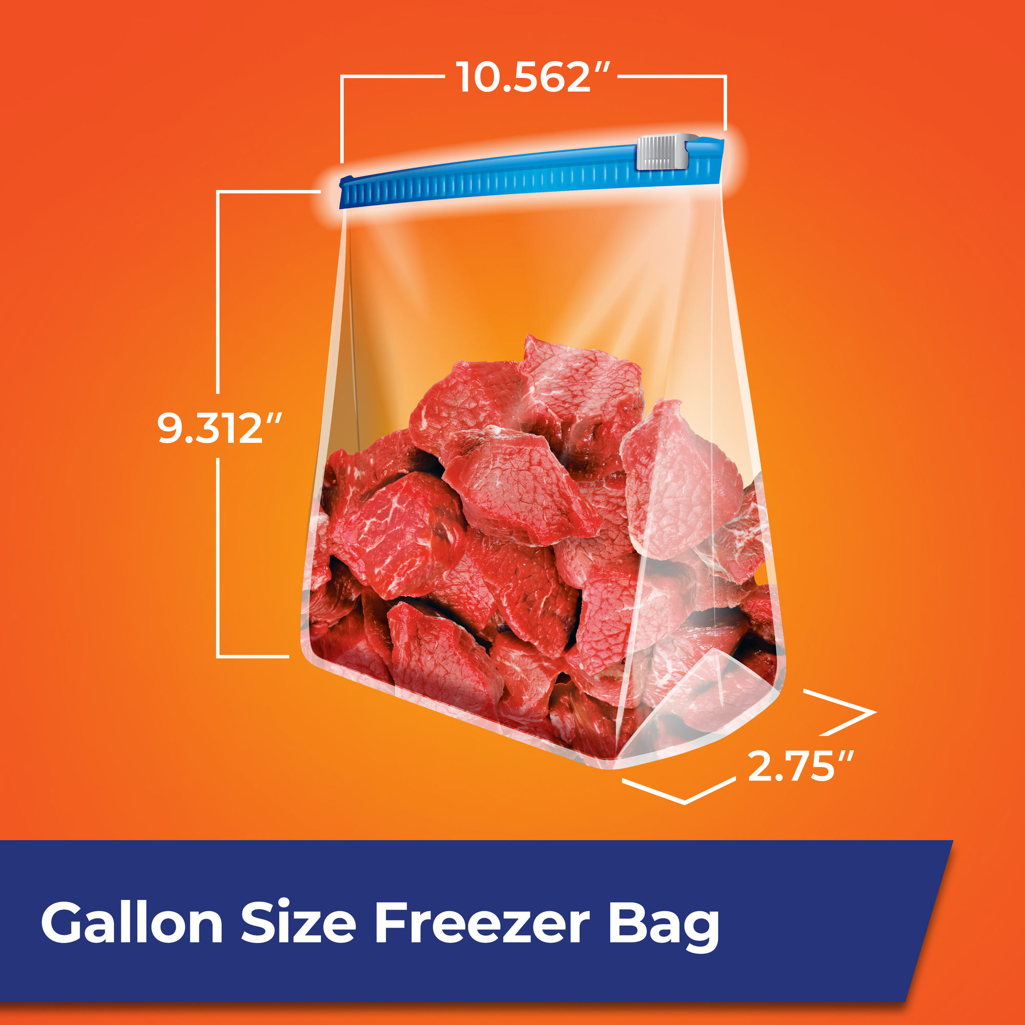 Hefty Slider Gallon Freezer Bags, 40 Count photo 7