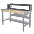 thumbnail image 1 of Hallowell HWB-BR-60ME Hallowell Workbench Riser, 60 in. W x 10 in. D x 12 in. H, 708 Midnight Ebony, 1 of 1