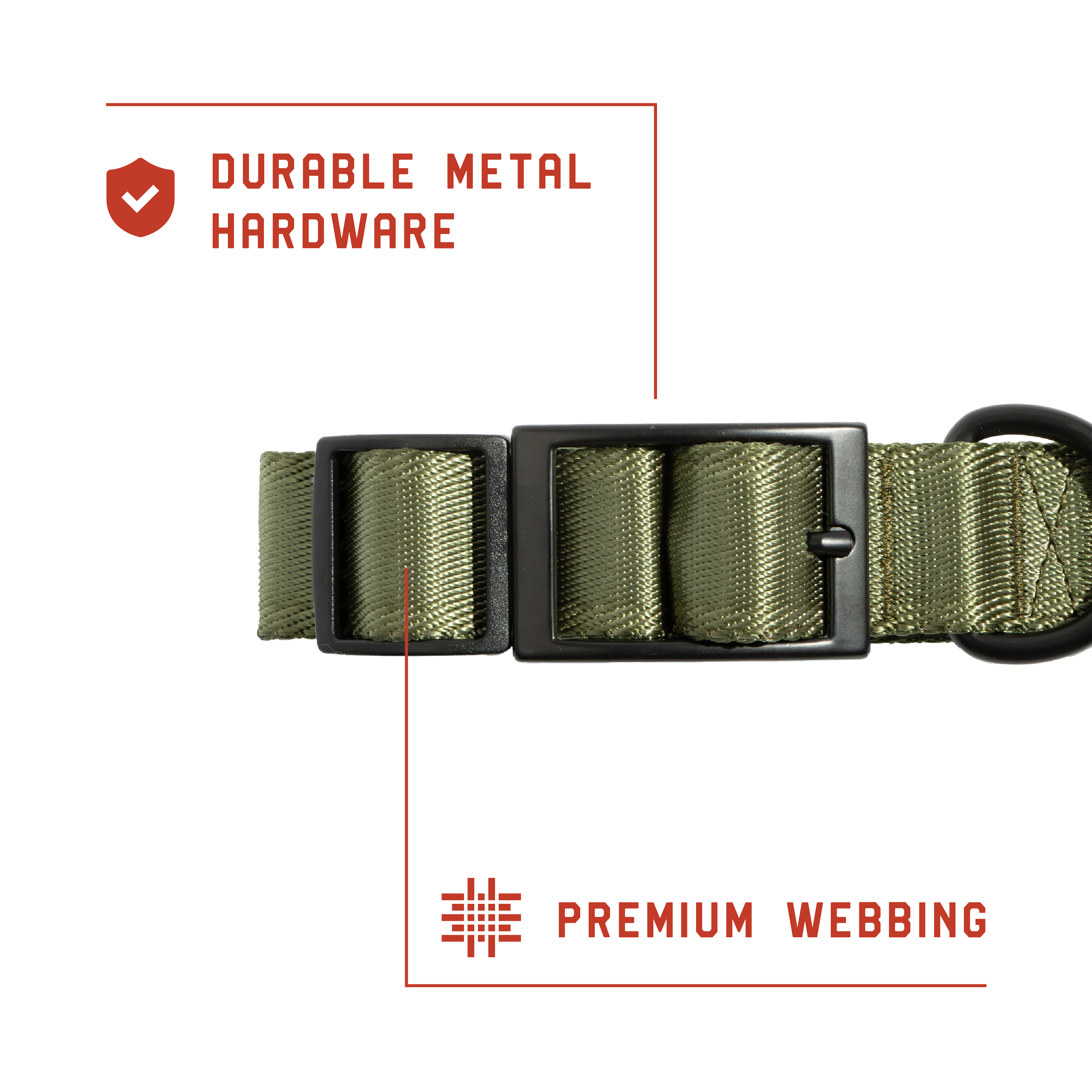 Mammoth Adjustable Fashion Dog Collar, Green, Medium photo 5