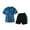 Blue, variant on Auroural boys clothes size 7-8 outfits Children's Round Neck Short Sleeved Breathable Top Elastic Waist Shorts Mid Size Children's Sports Suit