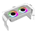 thumbnail image 6 of ARGB RAM Cooler With Dual 50mm Fans, Aluminum Memory Heatsink Cooling Module For DDR3 DDR4 DDR5 Desktop Computer RAM, 5V 3-Pin RGB Sync Memory Cooling Accessory,D50 Black, 6 of 18