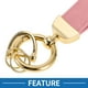 thumbnail image 3 of Llavero de coche único Bargains, llavero universal con anillo para llaves de fob para casa, aleación de zinc, tono dorado, rosa, 1 juego, 3 of 6