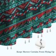 thumbnail image 6 of Turquoise Boho Tribal Triangles and Arrows Pattern Shower Curtain 72"x72" ,Bathroom Decorative Shower Curtains Set with 12 Hooks,Modern Waterproof Washable Shower Curtain, 6 of 6