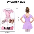 thumbnail image 4 of Numjaw 3Pcs Garment Bags, 35'' Clear Garment Bag for Hanging Clothes, Kids Garment Bags for Travel Storage, Dance Costumes, Dance Costume Bag with Zippered Multiple Pockets(White), 4 of 6