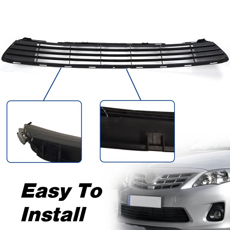 Front Bumper Lower Grille – Mesh Style – Fits Toyota Corolla 2011-2013 – Black – Replaces 5311202280