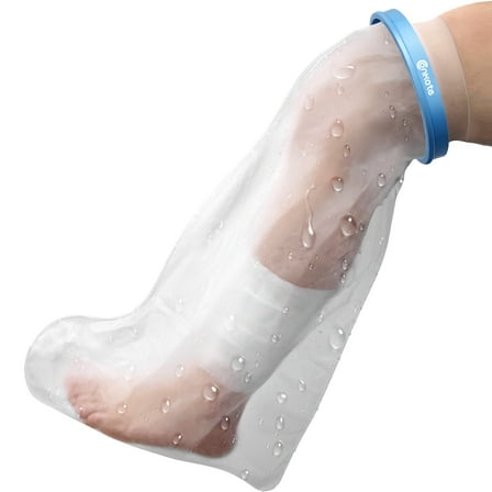Conkote Adult Waterproof Leg Cast Cover for Shower & Bathe, 26" x 17" Soft Cast Protector to Keep Wound & Bandages Dry, 1 Pack