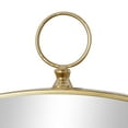 thumbnail image 5 of DecMode 15"W, 24"H Oval Wall Mirror, Gold, Set of 3, 5 of 9