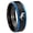 Black And Blue Step Edge, variant on Lizard Dome Brushed Finish Blue Tungsten Men Ring 10MM