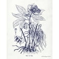 thumbnail image 2 of Babbitt, Gwendolyn 12x14 White Modern Wood Framed Museum Art Print Titled - Indigo Botanical II, 2 of 4