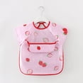thumbnail image 1 of Monos finos de verano para niños, de algodón, impermeables, de manga corta, antiadherentes, ropa de comedor para bebés, delantal con babero para niños, 1 of 6